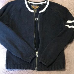 Ladies cardigan size small black by Harley Davidson